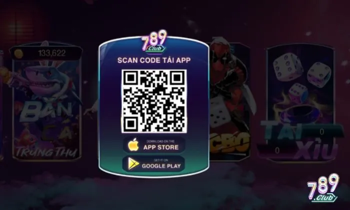 Quét mã QR để tải app 789Club 